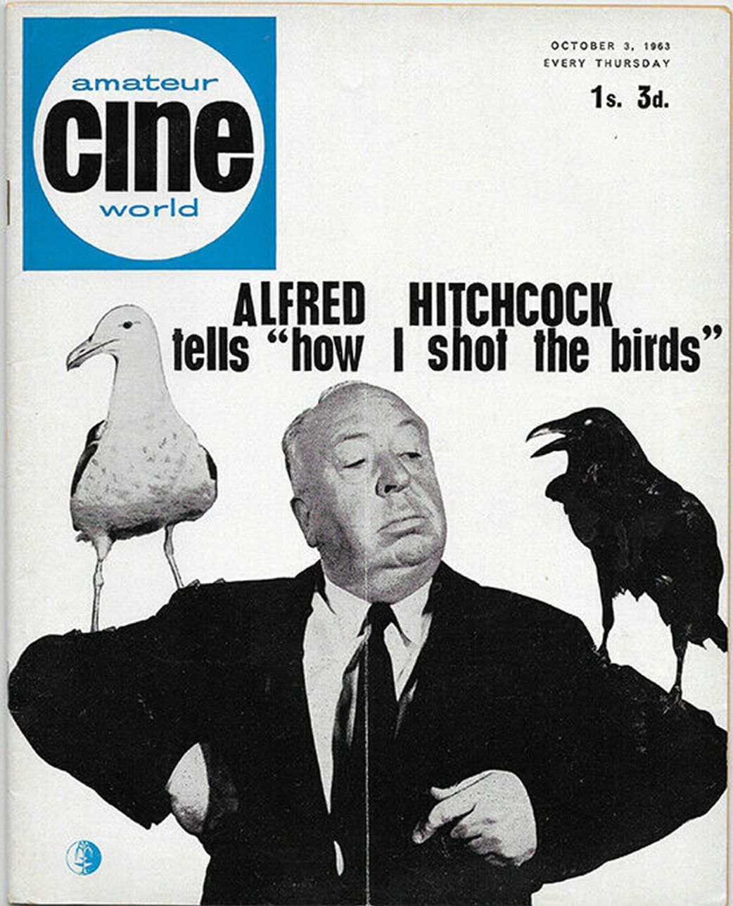 AMATEUR CINE WORLD magazine side cover 3 October 1963