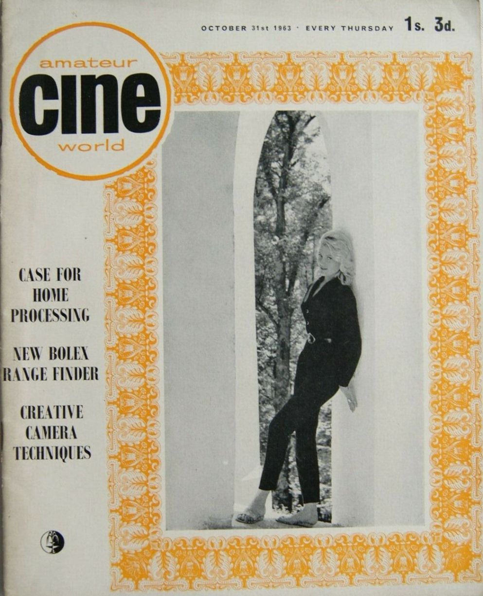 AMATEUR CINE WORLD magazine side cover 31 October 1963