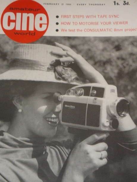 AMATEUR CINE WORLD magazine side cover 27 February 1964