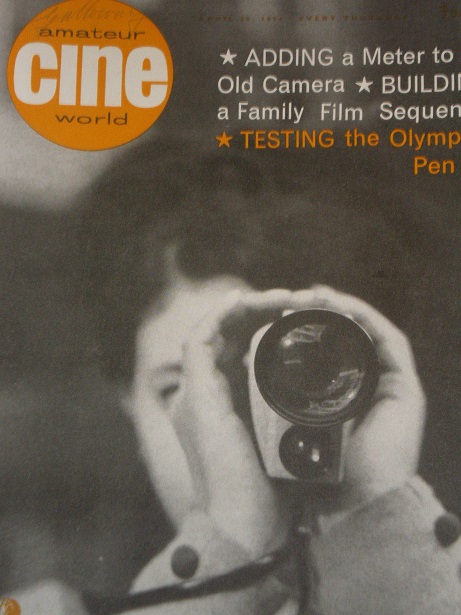 AMATEUR CINE WORLD magazine side cover 30 April 1964