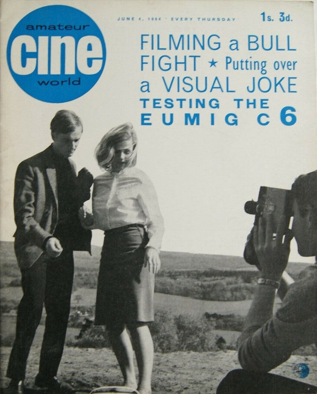 AMATEUR CINE WORLD magazine side cover 4 June 1964