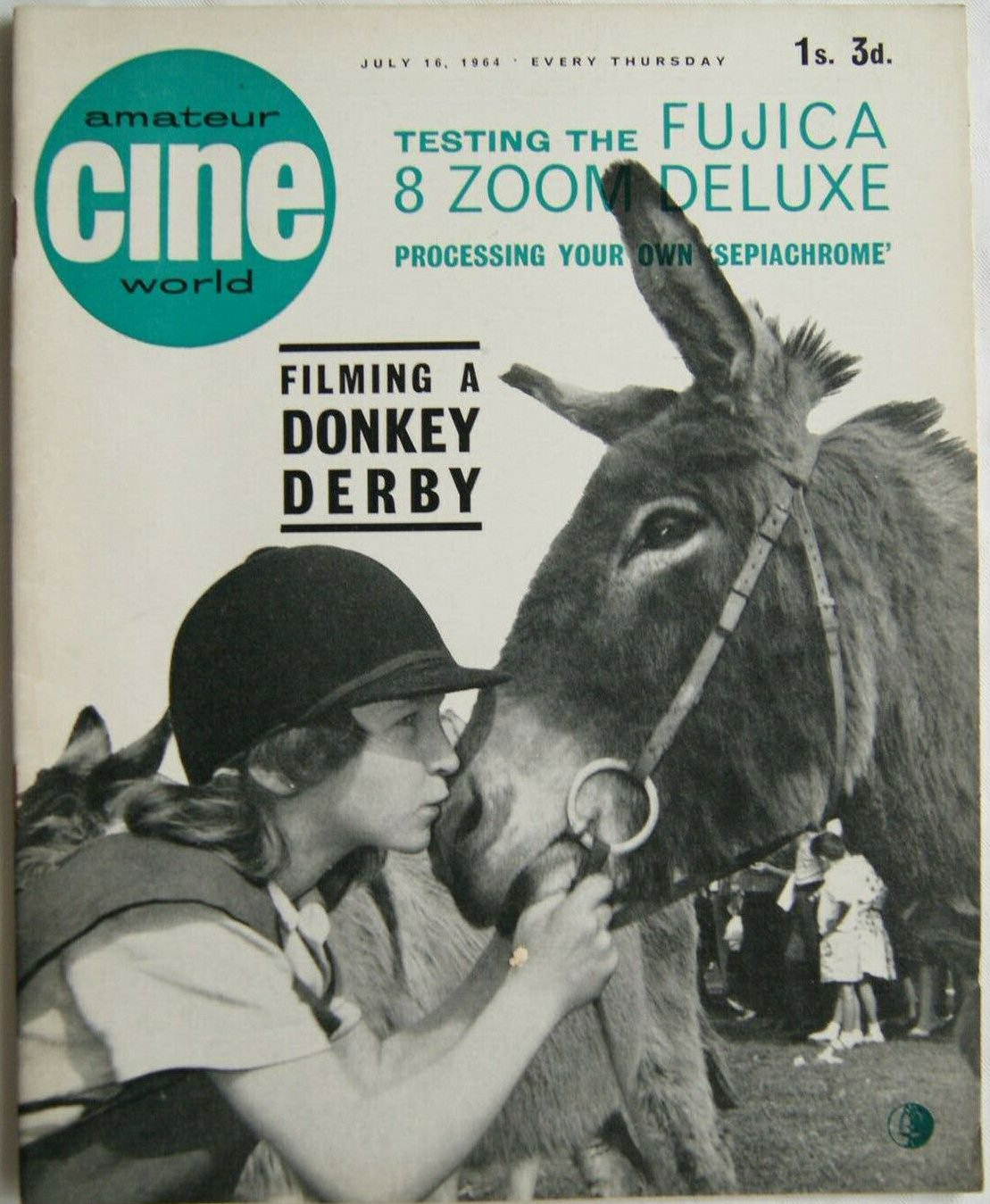 AMATEUR CINE WORLD magazine side cover 16 July 1964
