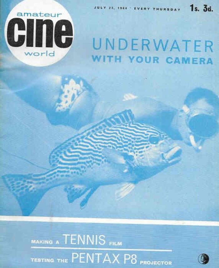 AMATEUR CINE WORLD magazine side cover 23 July 1964