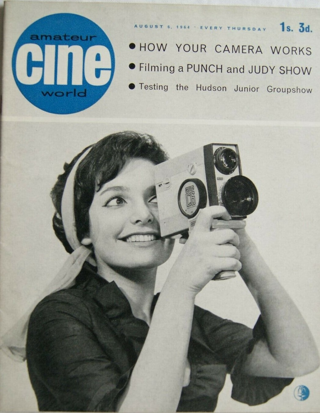 AMATEUR CINE WORLD magazine side cover 6 August 1964