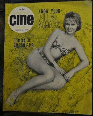 AMATEUR CINE WORLD magazine side cover 20 August 1964