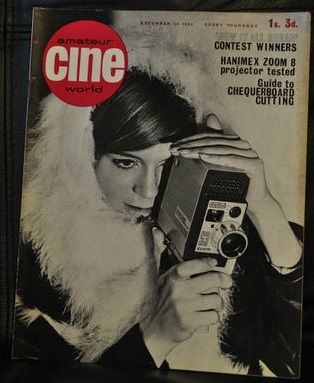 AMATEUR CINE WORLD magazine side cover  Vol 8 # 26 24 December 1964