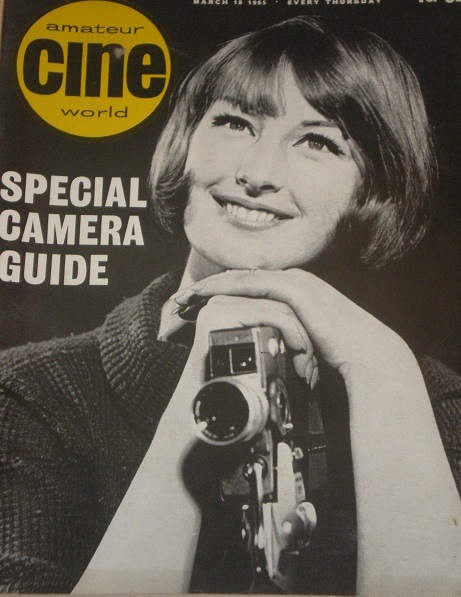 AMATEUR CINE WORLD magazine side cover 18 March 1965