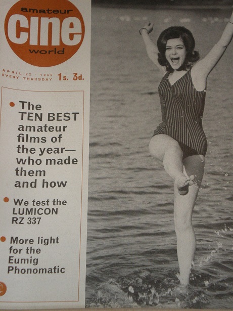 AMATEUR CINE WORLD magazine side cover 22 April 1965