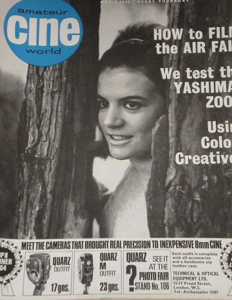 AMATEUR CINE WORLD magazine side cover 6 May 1965