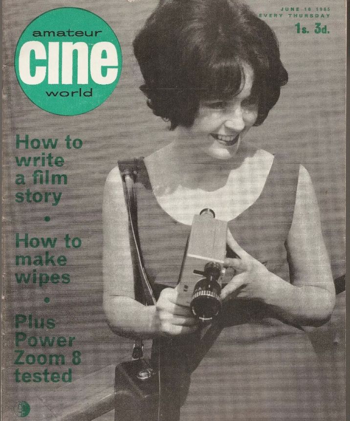 AMATEUR CINE WORLD magazine side cover 10 June 1965