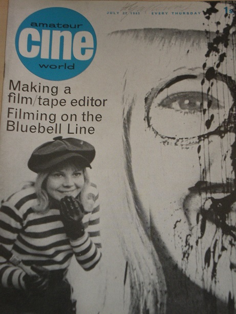 AMATEUR CINE WORLD magazine side cover 22 July 1965