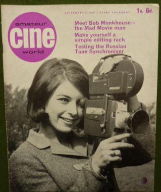 AMATEUR CINE WORLD magazine side cover  Vol 10 # 10 2 September 1965