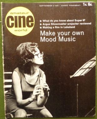 AMATEUR CINE WORLD magazine side cover  Vol 10 # 11 9 September 1965