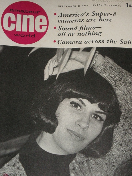 AMATEUR CINE WORLD magazine side cover  Vol 10 # 13 23 September 1965