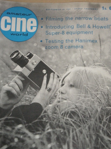 AMATEUR CINE WORLD magazine side cover  Vol 10 # 14 30 September 1965