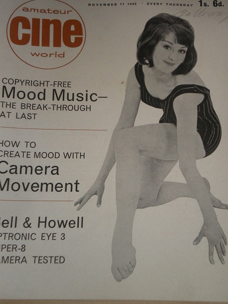 AMATEUR CINE WORLD magazine side cover  Vol 10 # 20 11 November 1965