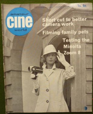 AMATEUR CINE WORLD magazine side cover  Vol 10 # 23 2 December 1965