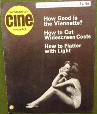 AMATEUR CINE WORLD magazine side cover  Vol 10 # 27 30 December 1965