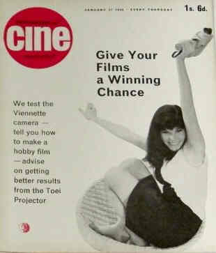 AMATEUR CINE WORLD magazine side cover  Vol 11 # 4 27 January 1966