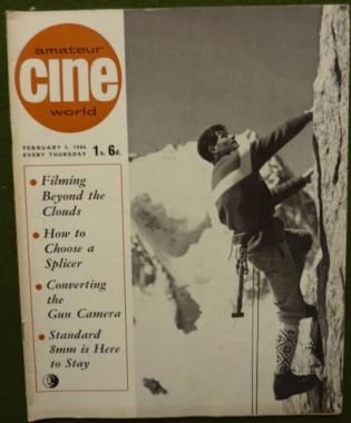 AMATEUR CINE WORLD magazine side cover  Vol 11 # 5 3 February 1966