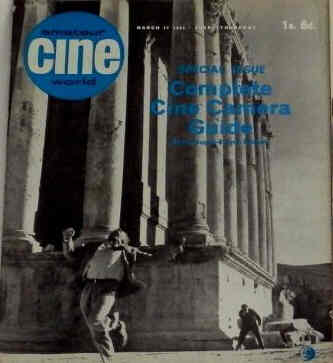 AMATEUR CINE WORLD magazine side cover  Vol 11 # 11 17 March 1966