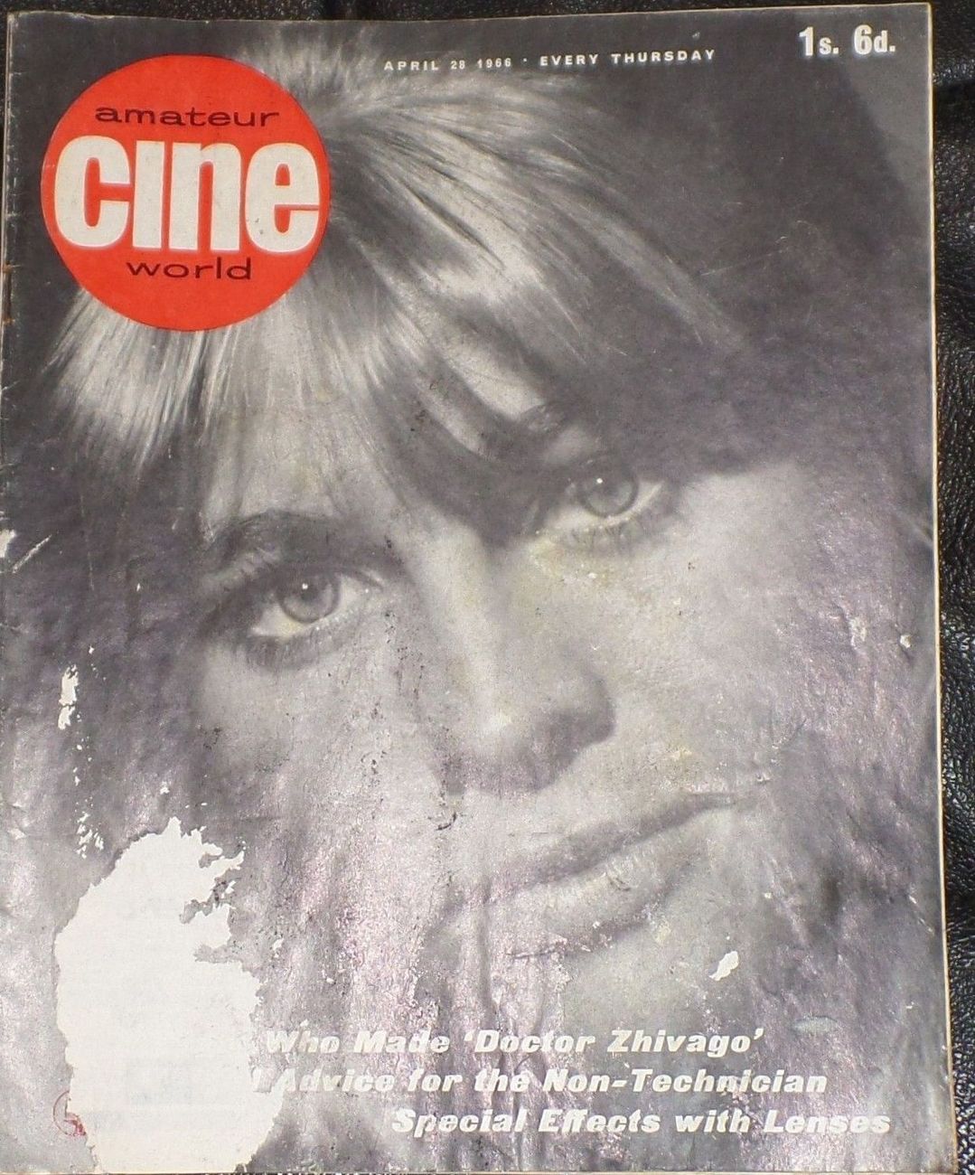 AMATEUR CINE WORLD magazine side cover  Vol 11 # 17 28 April 1966