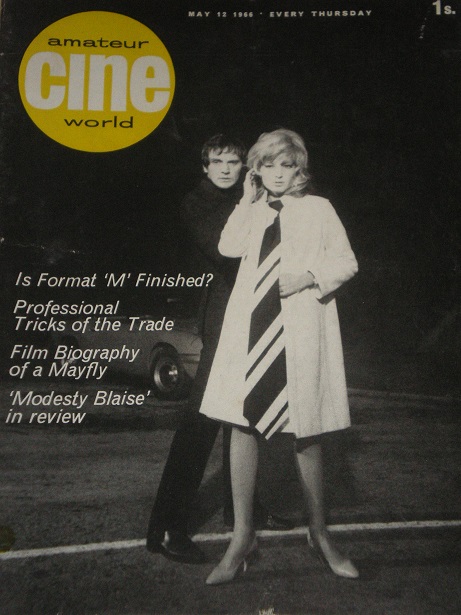 AMATEUR CINE WORLD magazine side cover  Vol 11 # 19 12 May 1966