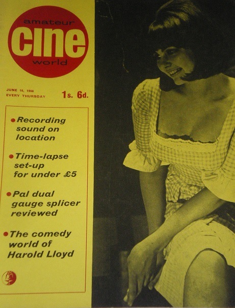 AMATEUR CINE WORLD magazine side cover  Vol 11 # 24 16 June 1966