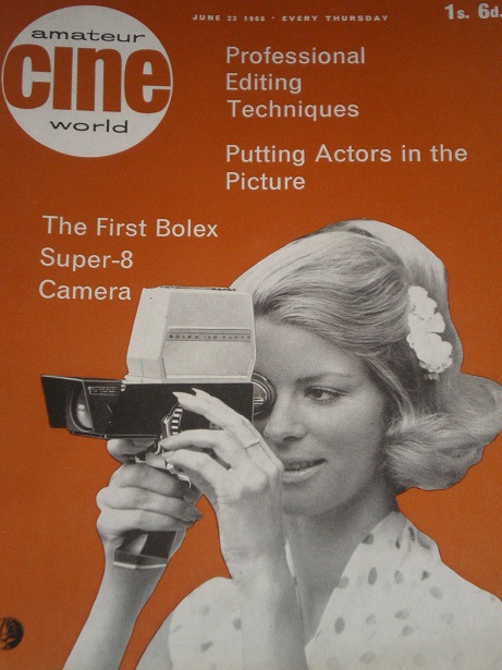 AMATEUR CINE WORLD magazine side cover  Vol 11 # 25 23 June 1966