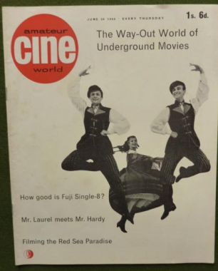 AMATEUR CINE WORLD magazine side cover  Vol 11 # 26 30 June 1966