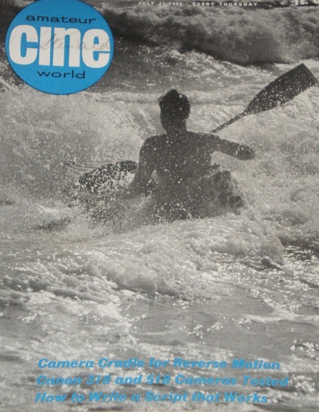 AMATEUR CINE WORLD magazine side cover  Vol 12 # 3 21 July 1966