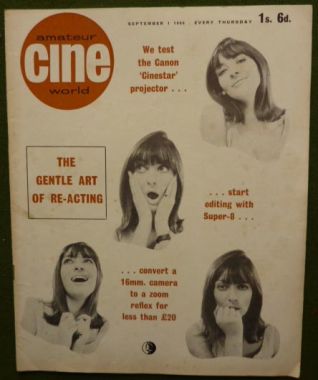 AMATEUR CINE WORLD magazine side cover  Vol 12 # 9 1 September 1966