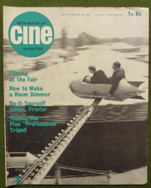 AMATEUR CINE WORLD magazine side cover  Vol 12 # 12 22 September 1966