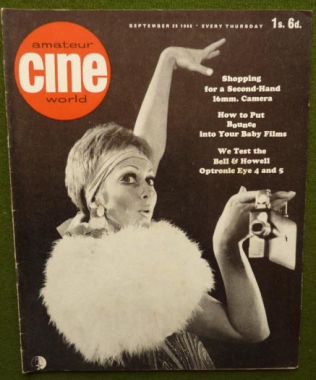 AMATEUR CINE WORLD magazine side cover  Vol 12 # 13 29 September 1966