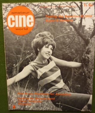 AMATEUR CINE WORLD magazine side cover  Vol 12 # 14 6 October 1966
