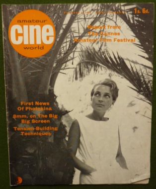 AMATEUR CINE WORLD magazine side cover  Vol 12 # 15 13 October 1966