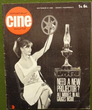 AMATEUR CINE WORLD magazine side cover  Vol 12 # 17 27 October 1966
