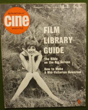 AMATEUR CINE WORLD magazine side cover  Vol 12 # 19 10 November 1966