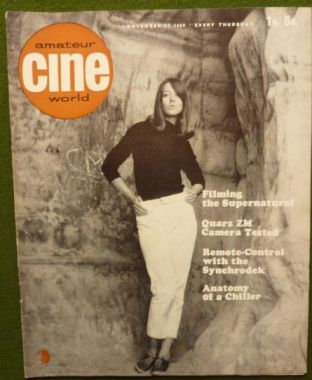 AMATEUR CINE WORLD magazine side cover  Vol 12 # 20 17 November 1966