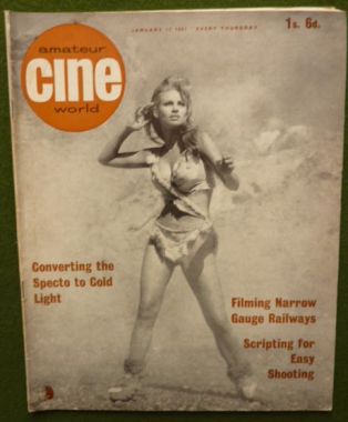 AMATEUR CINE WORLD magazine side cover  Vol 13 # 2 12 January 1967