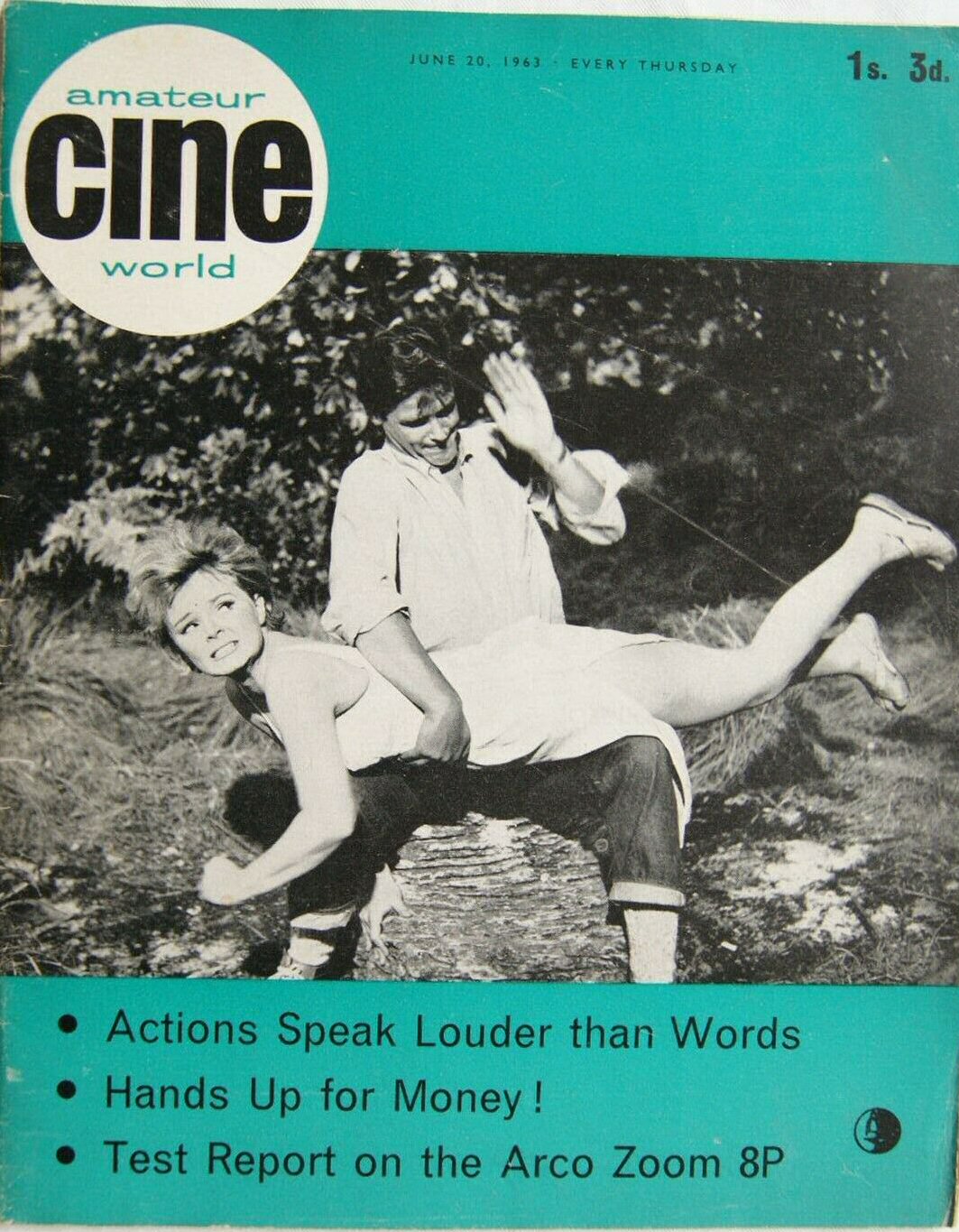 AMATEUR CINE WORLD magazine side cover 20 June 1963