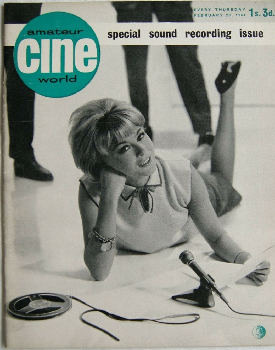 AMATEUR CINE WORLD magazine side cover 20 February 1964