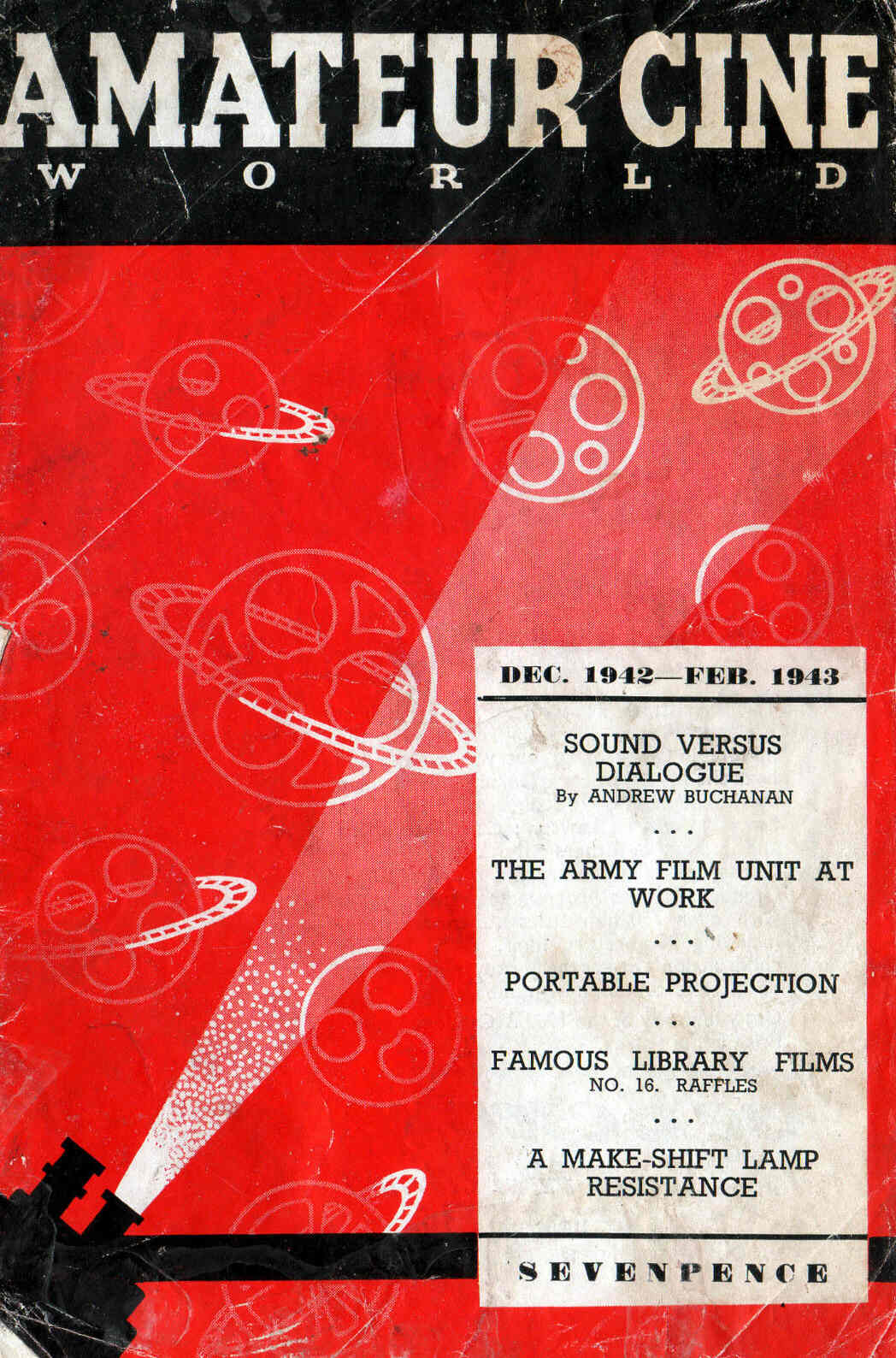 AMATEUR CINE WORLD magazine side cover  