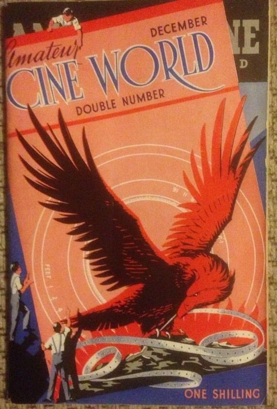AMATEUR CINE WORLD magazine side cover December 1945