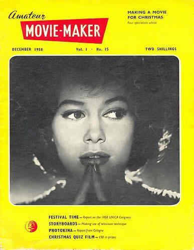 AMATEUR MOVIE MAKER magazine side cover  Vol 1 # 15 December 1958