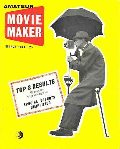 AMATEUR MOVIE MAKER magazine side cover  Vol 4 # 3 March 1961