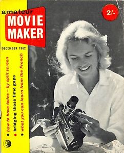 AMATEUR MOVIE MAKER magazine side cover December 1962