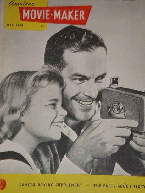 AMATEUR MOVIE MAKER magazine side cover  Vol 2 No 5 May 1959
