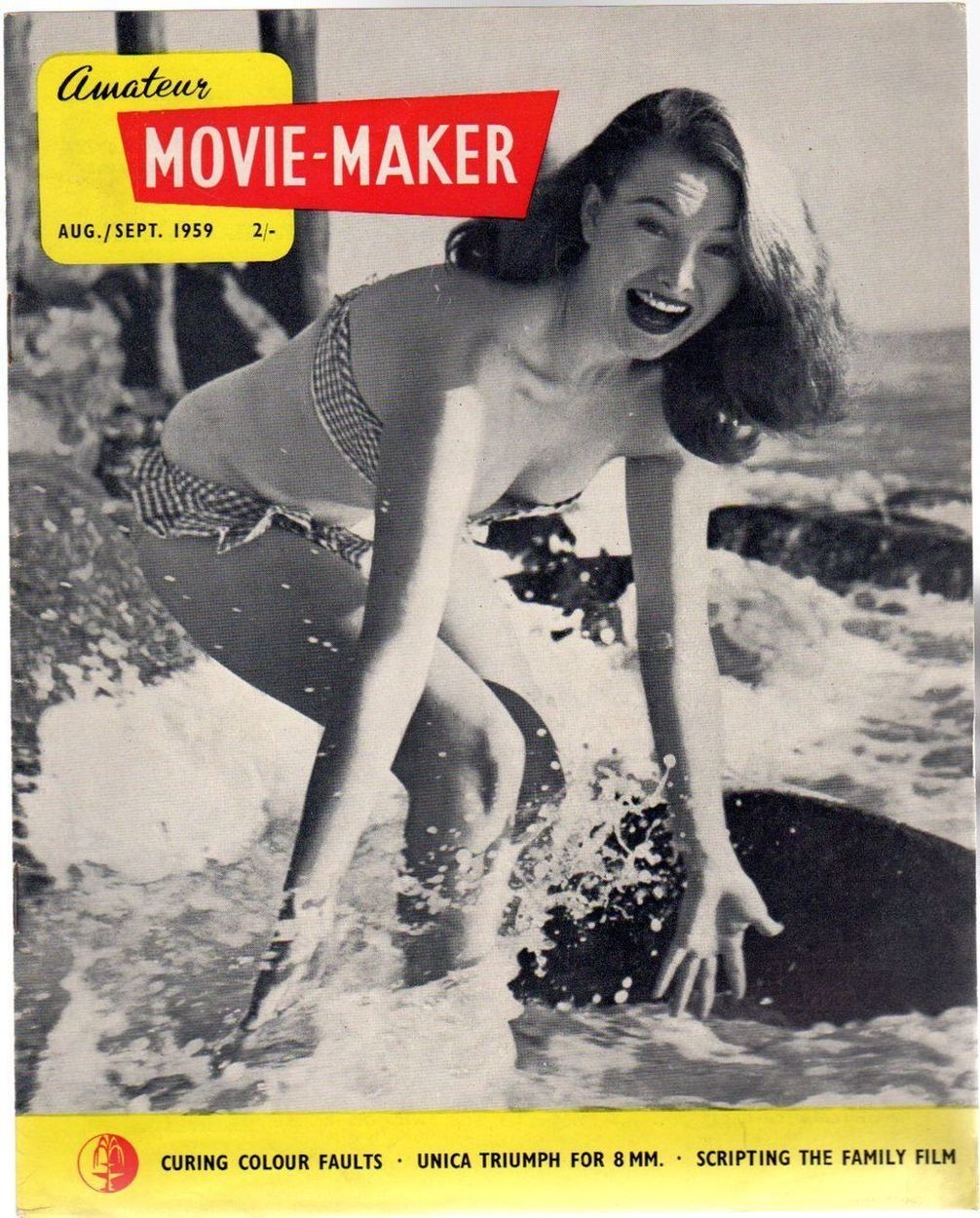 AMATEUR MOVIE MAKER magazine side cover  Vol 2 No 8 August 1959