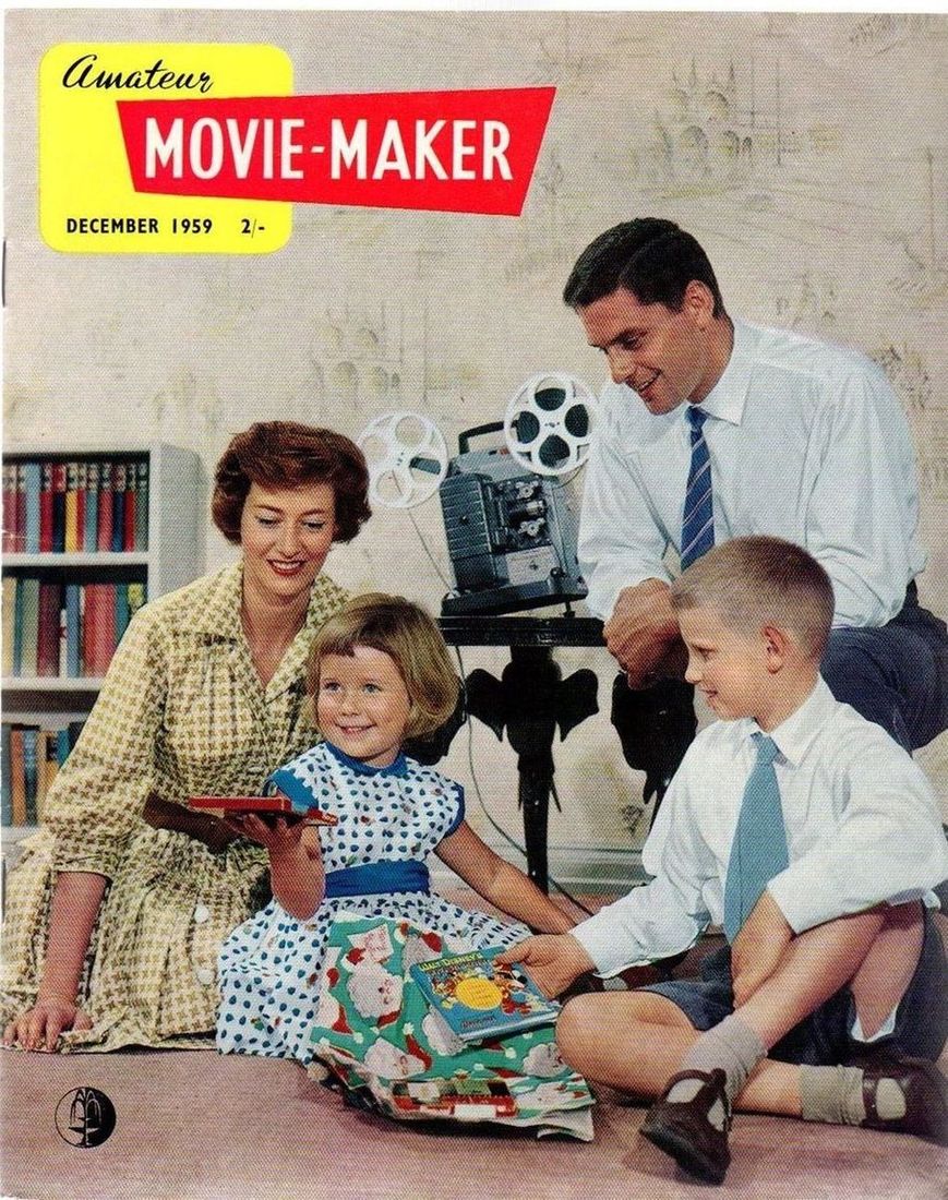 AMATEUR MOVIE MAKER magazine side cover  Vol 2 No 12 December 1959